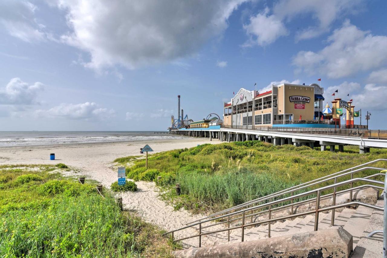 Bright Galveston Bungalow Half Mi To Pleasure Pier المظهر الخارجي الصورة